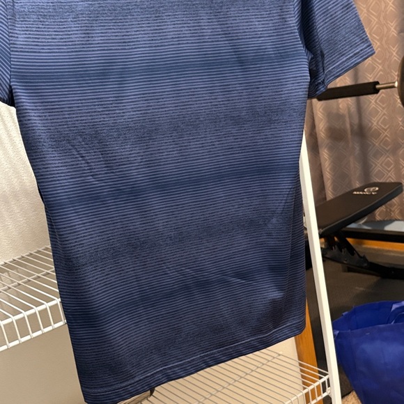 Under Armour • Navy Striped Polo - Picture 5 of 5